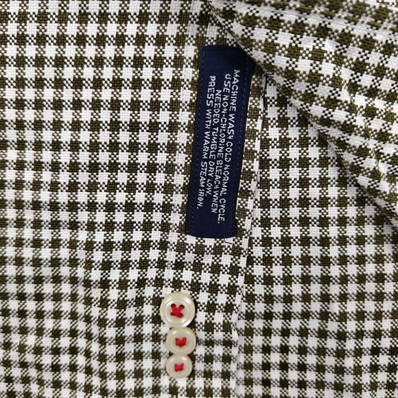 Daniel Cremieux Shirt Mens Large Green Check Cotton Long Sleeve Button Up Casual - Picture 2 of 8